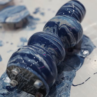 a close up of a bottle