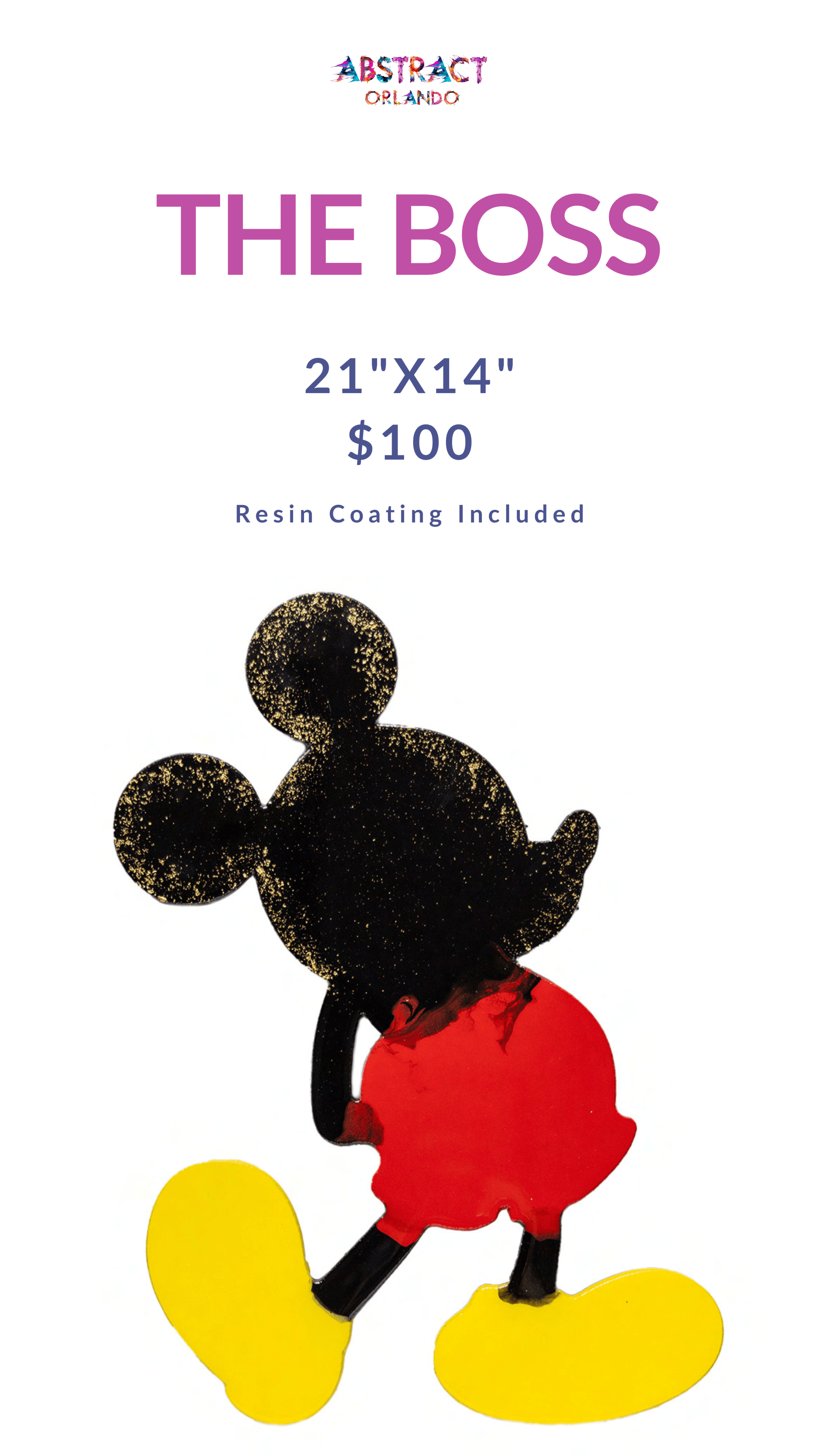 Abstract image of cartoon character with red shorts, black body, and yellow shoes.