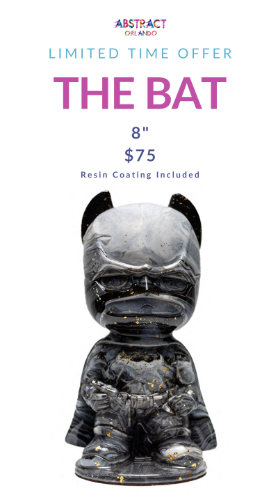 Gray statue of a bat-like figure with promotional text: 'Limited Time Offer.'